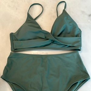 Green cupshe 2 piece